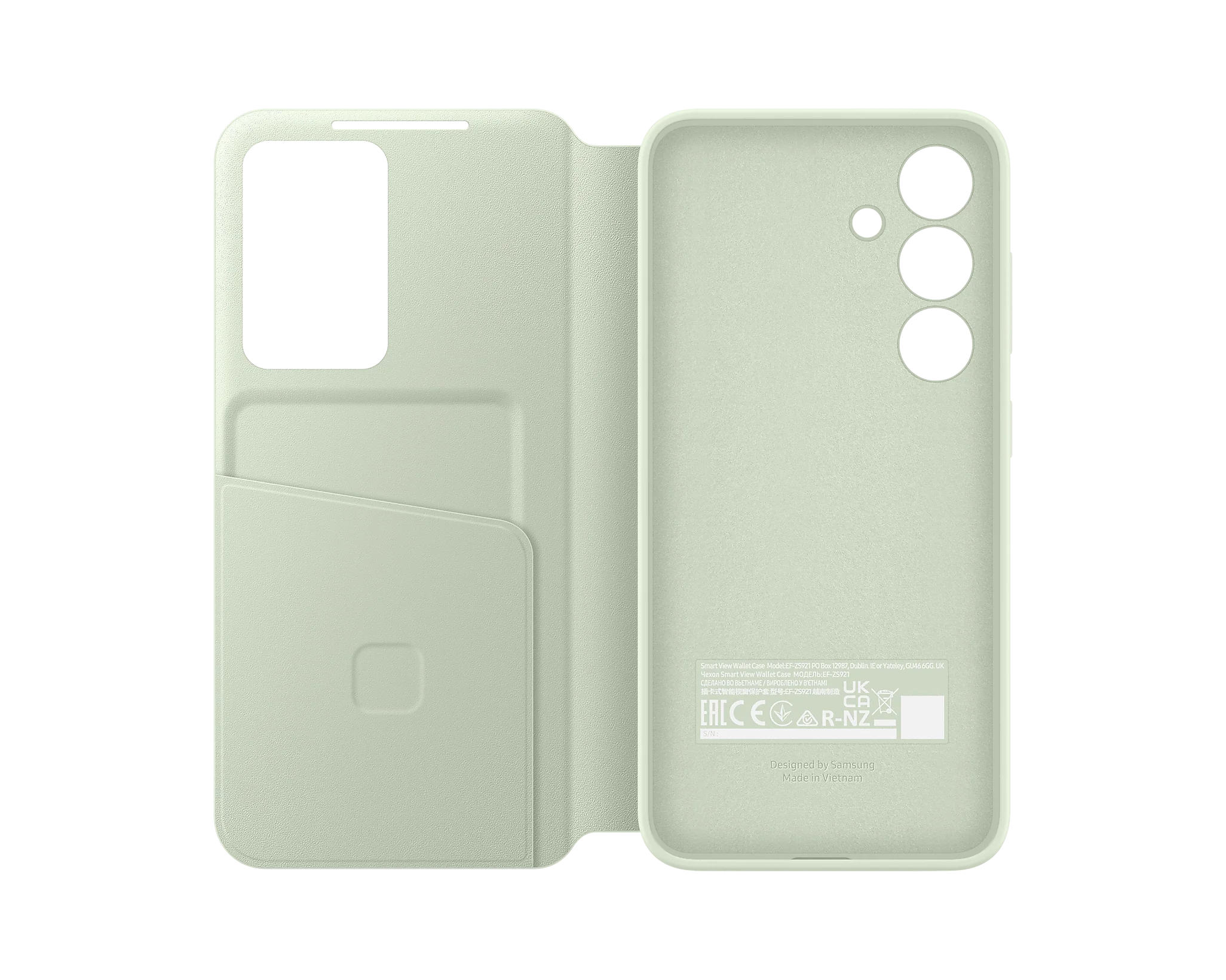 Samsung Official Smart View Wallet Case S24 Standard 6.2 inch - Light Green - Image 4