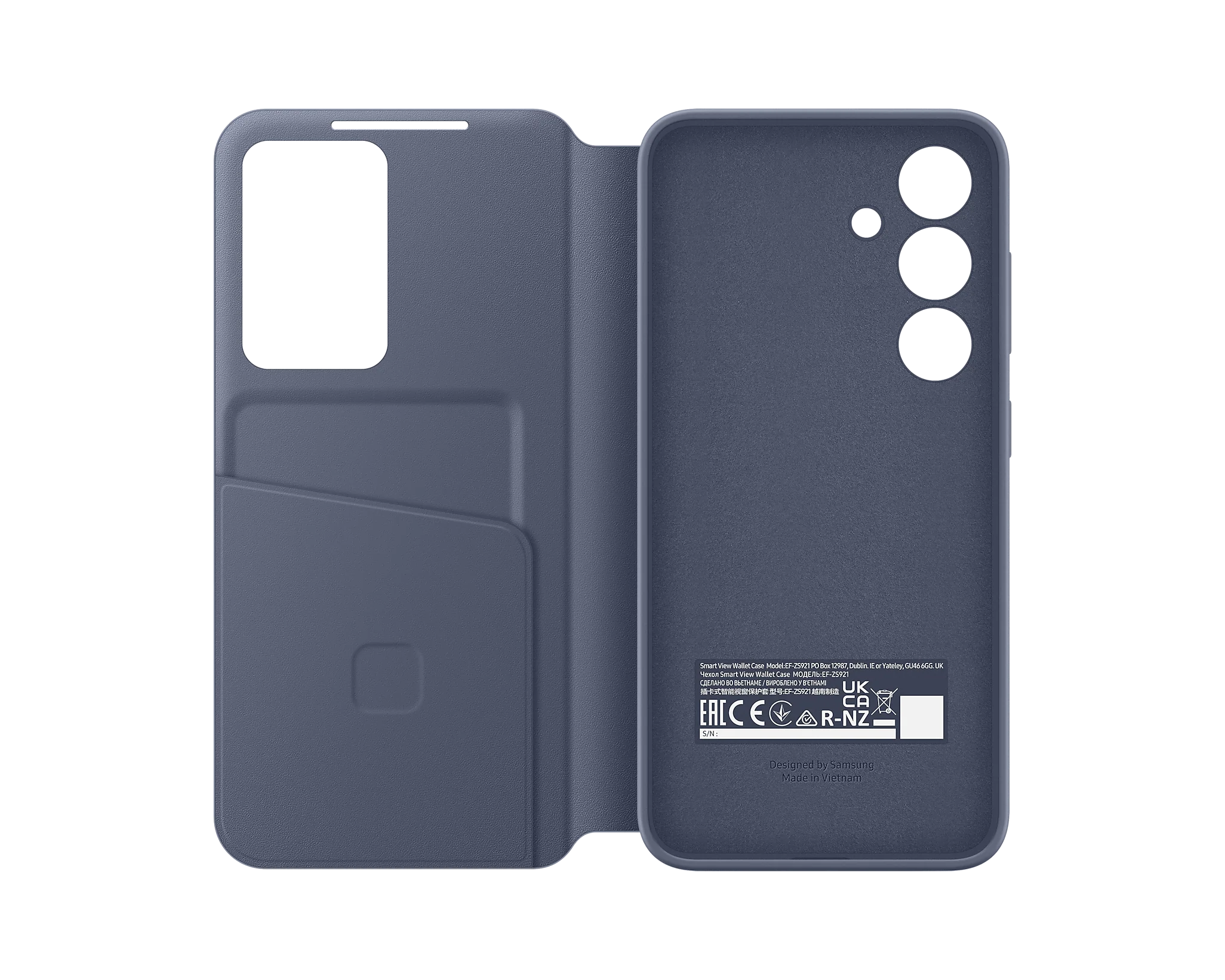 Samsung Official Smart View Wallet Case S24 Standard 6.2 inch - Violet - Image 4