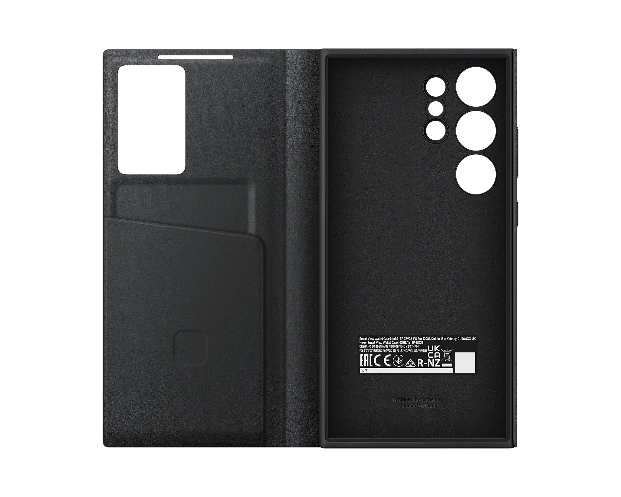 Samsung Official Smart View Wallet Case S24 Ultra 6.8 inch - Black - Image 5