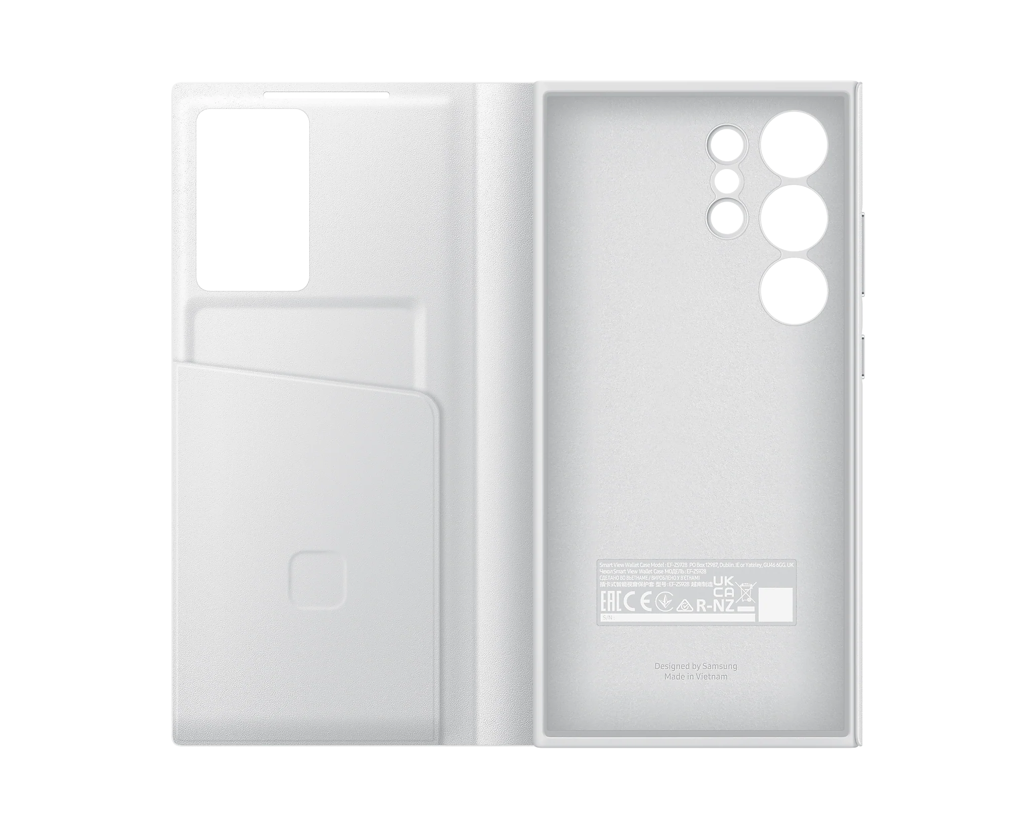 Samsung Official Smart View Wallet Case S24 Ultra 6.8 inch - White - Image 5