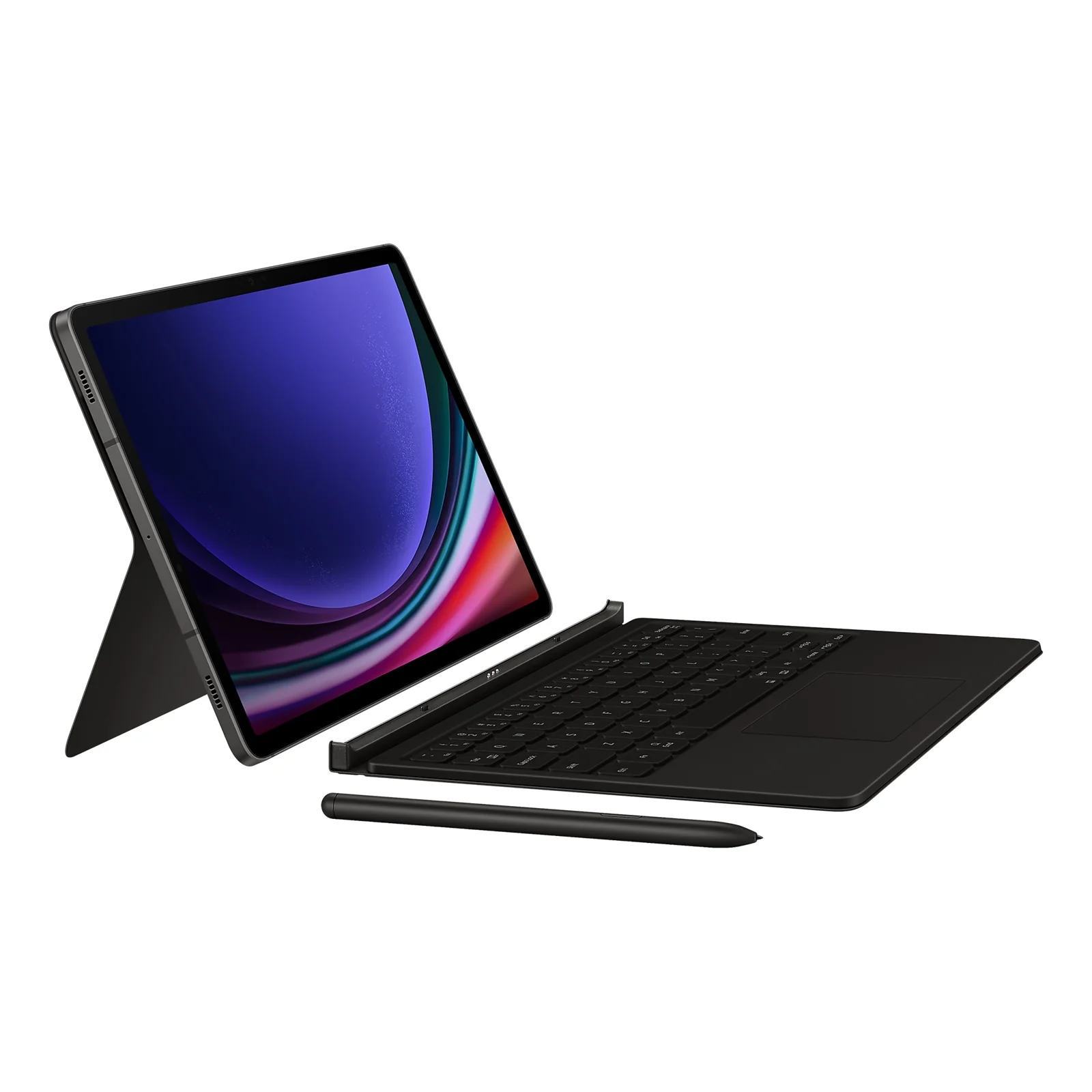 Samsung Original Book Cover Keyboard Case for Galaxy Tab S9 / S9FE - Black - Image 10