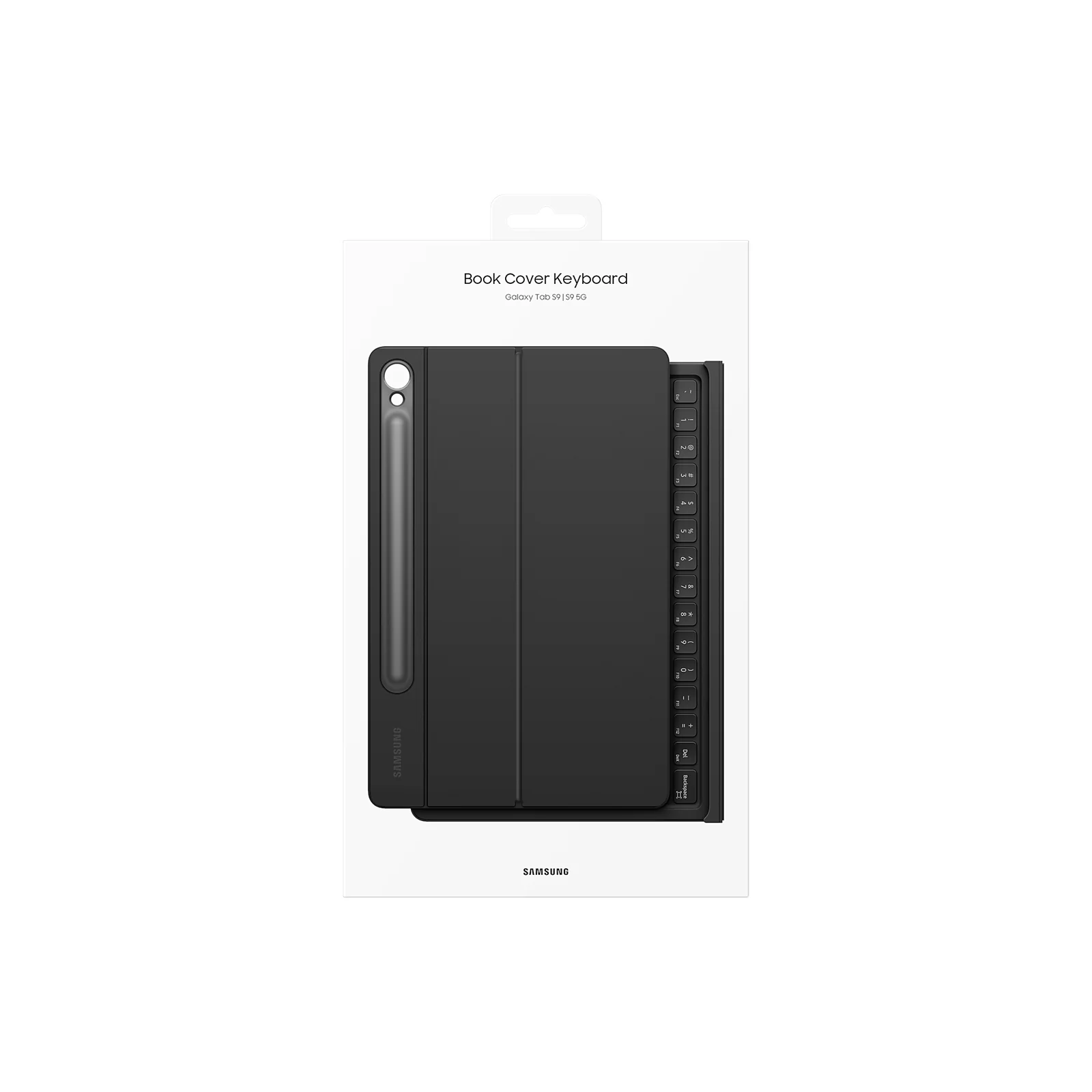 Samsung Original Book Cover Keyboard Case for Galaxy Tab S9 / S9FE - Black - Image 2
