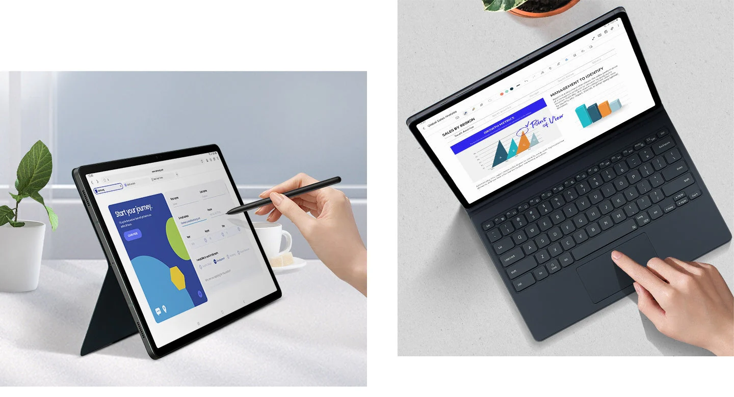 Samsung Original Book Cover Keyboard Case Galaxy Tab S9 Ultra & S10 Ultra 14.6 inch - Black - Image 7