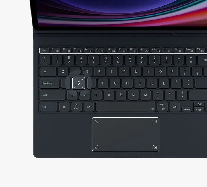 Samsung Original Book Cover Keyboard Case Galaxy Tab S9 Ultra & S10 Ultra 14.6 inch - Black - Image 8
