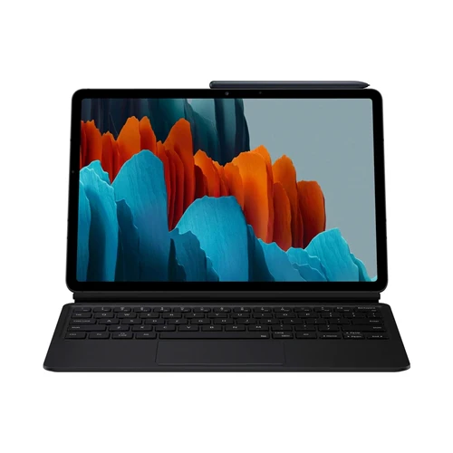 Samsung Original Book Cover Keyboard Case for Galaxy Tab S8 & S7 - Black - Image 2