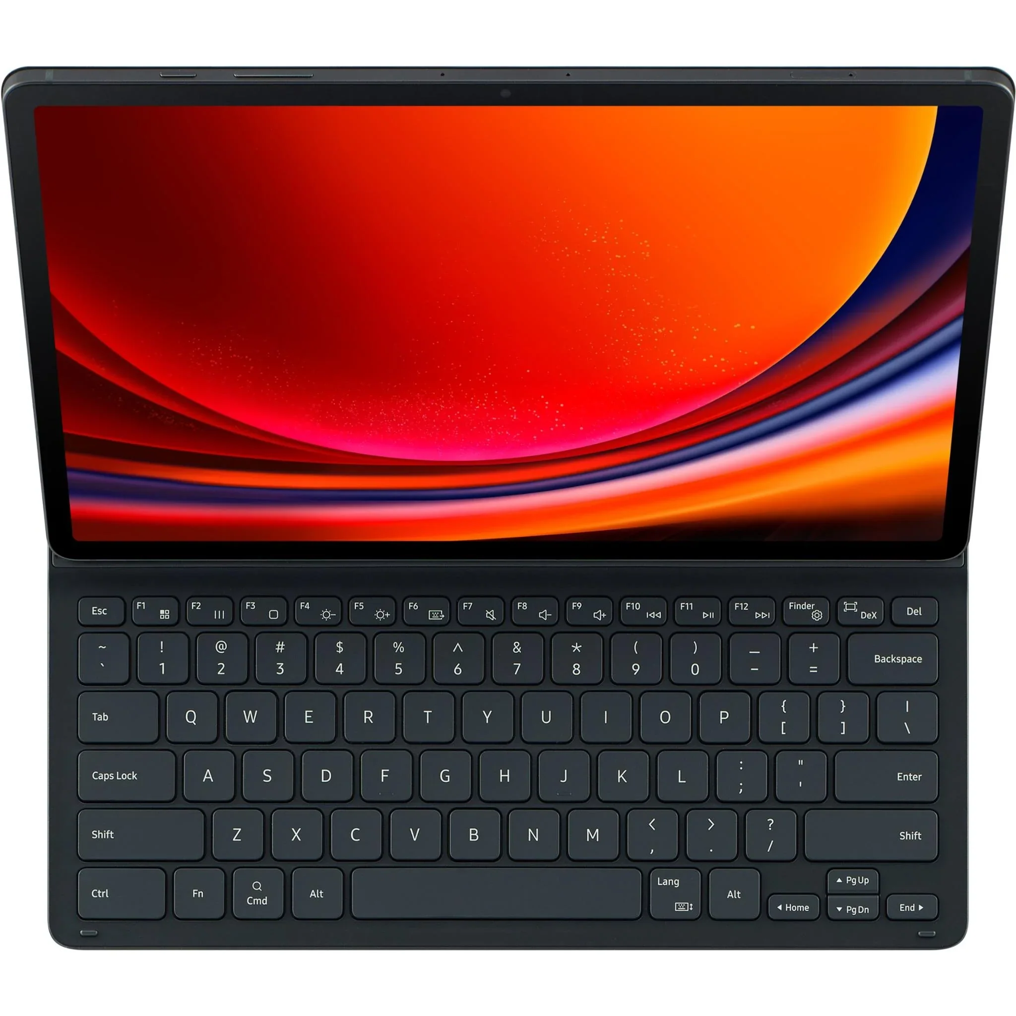 Samsung Original Book Cover Keyboard Slim Case for Galaxy Tab S9 Plus 12.4 - Black - Image 2
