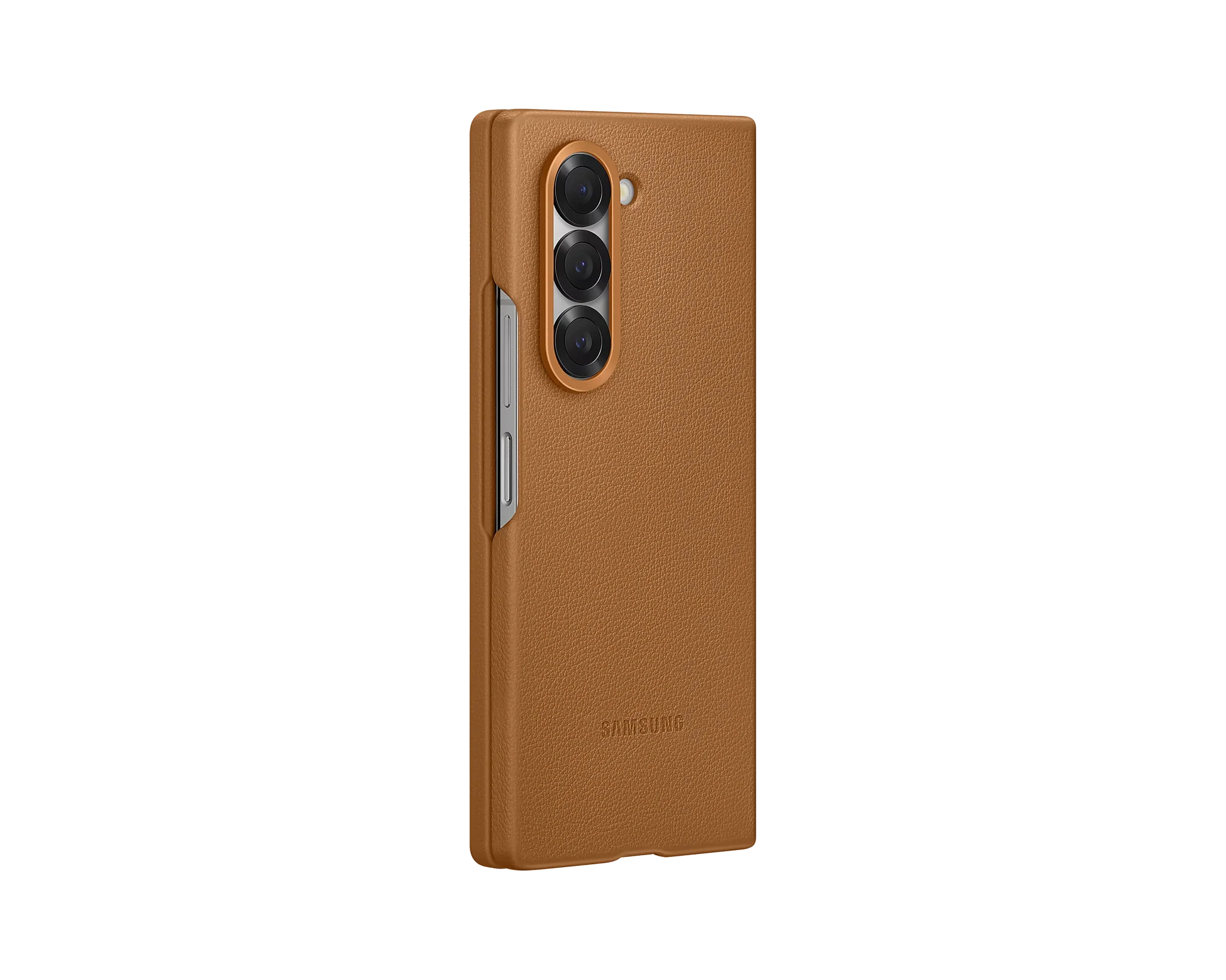 Samsung Original Kindsuit Case for Galaxy Z Fold 6 - Tan Brown - Image 2