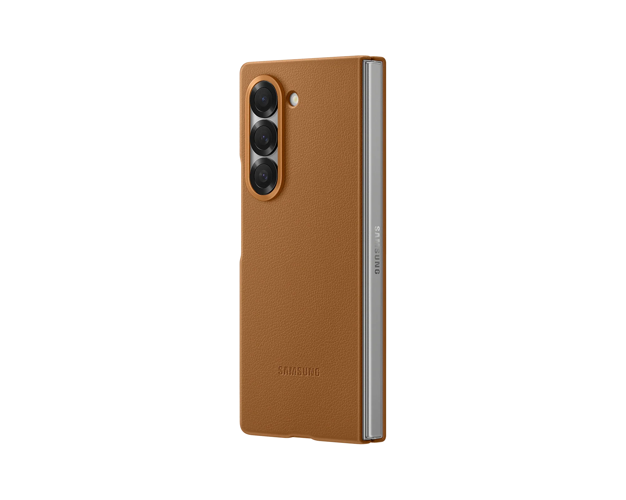 Samsung Original Kindsuit Case for Galaxy Z Fold 6 - Tan Brown - Image 3