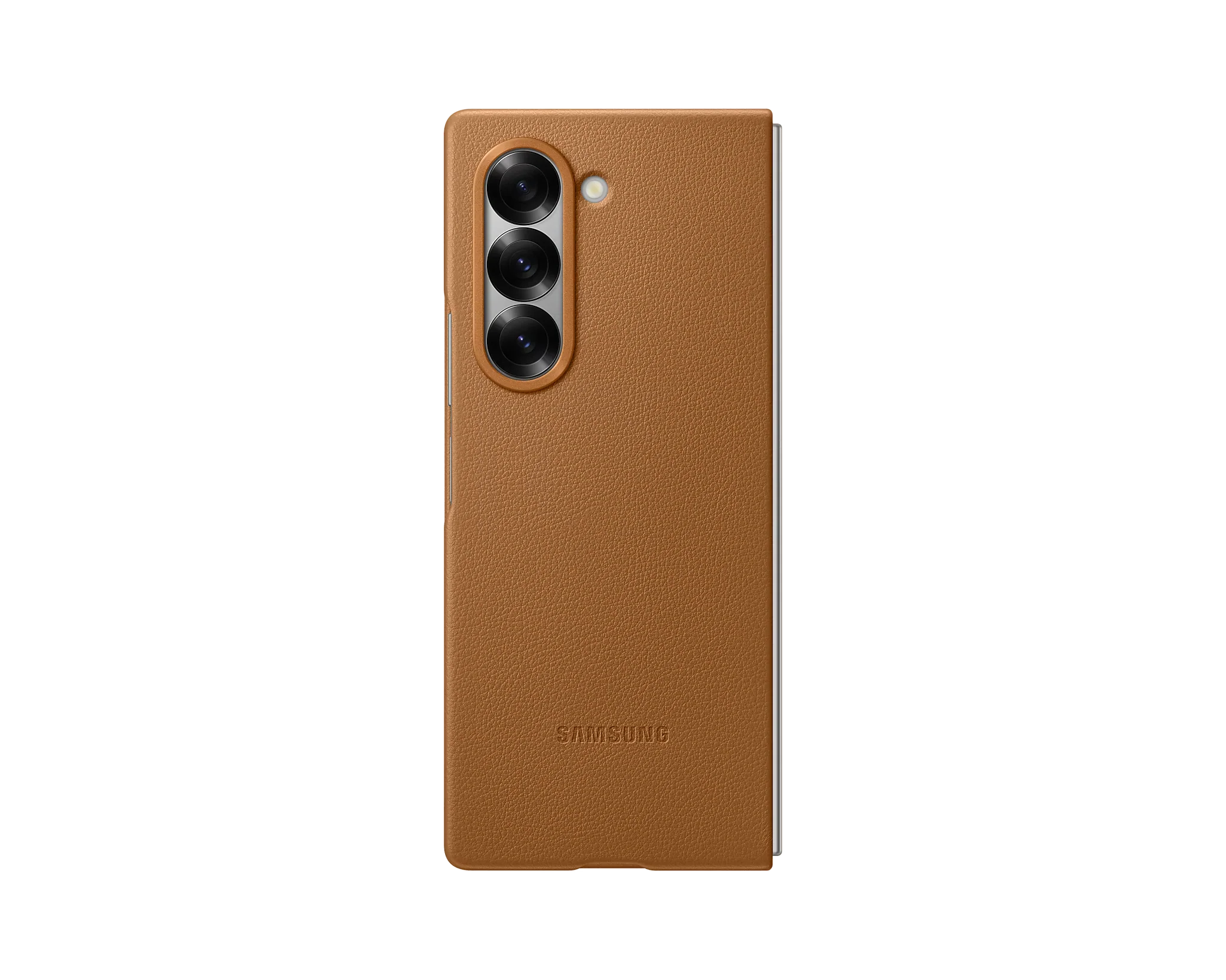 Samsung Original Kindsuit Case for Galaxy Z Fold 6 - Tan Brown - Image 4
