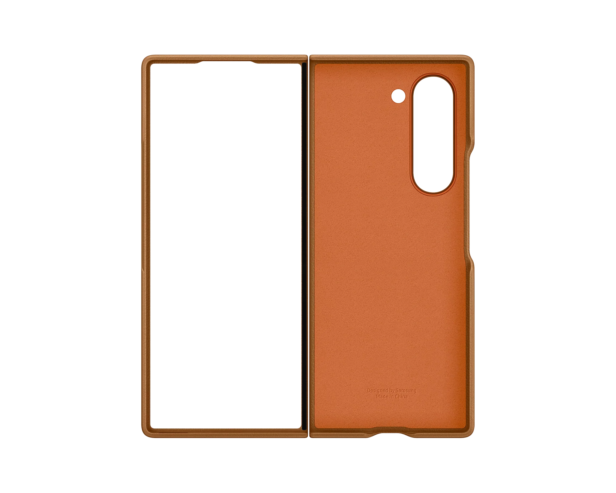 Samsung Original Kindsuit Case for Galaxy Z Fold 6 - Tan Brown - Image 5