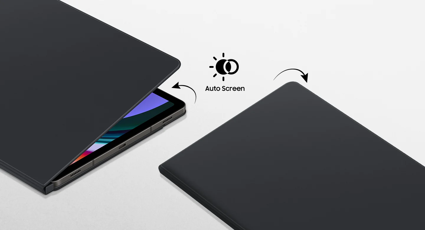 Samsung Original Smart Book Cover Case for Galaxy Tab S9 / S9 FE - Black - Image 8