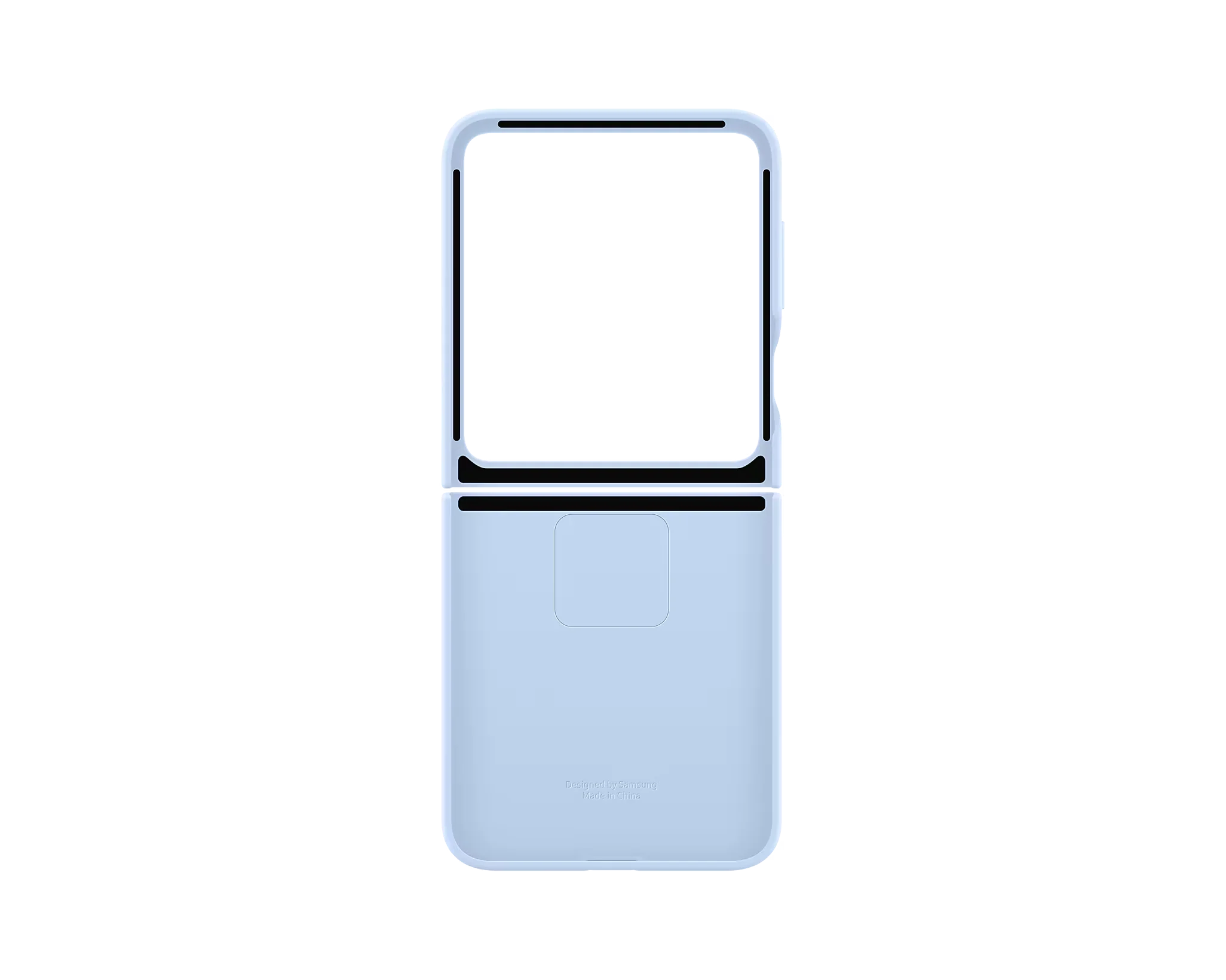 Samsung Silicone Case for Samsung Galaxy Z Flip 6 / Flip 7 FE with Ring - Blue - Image 6