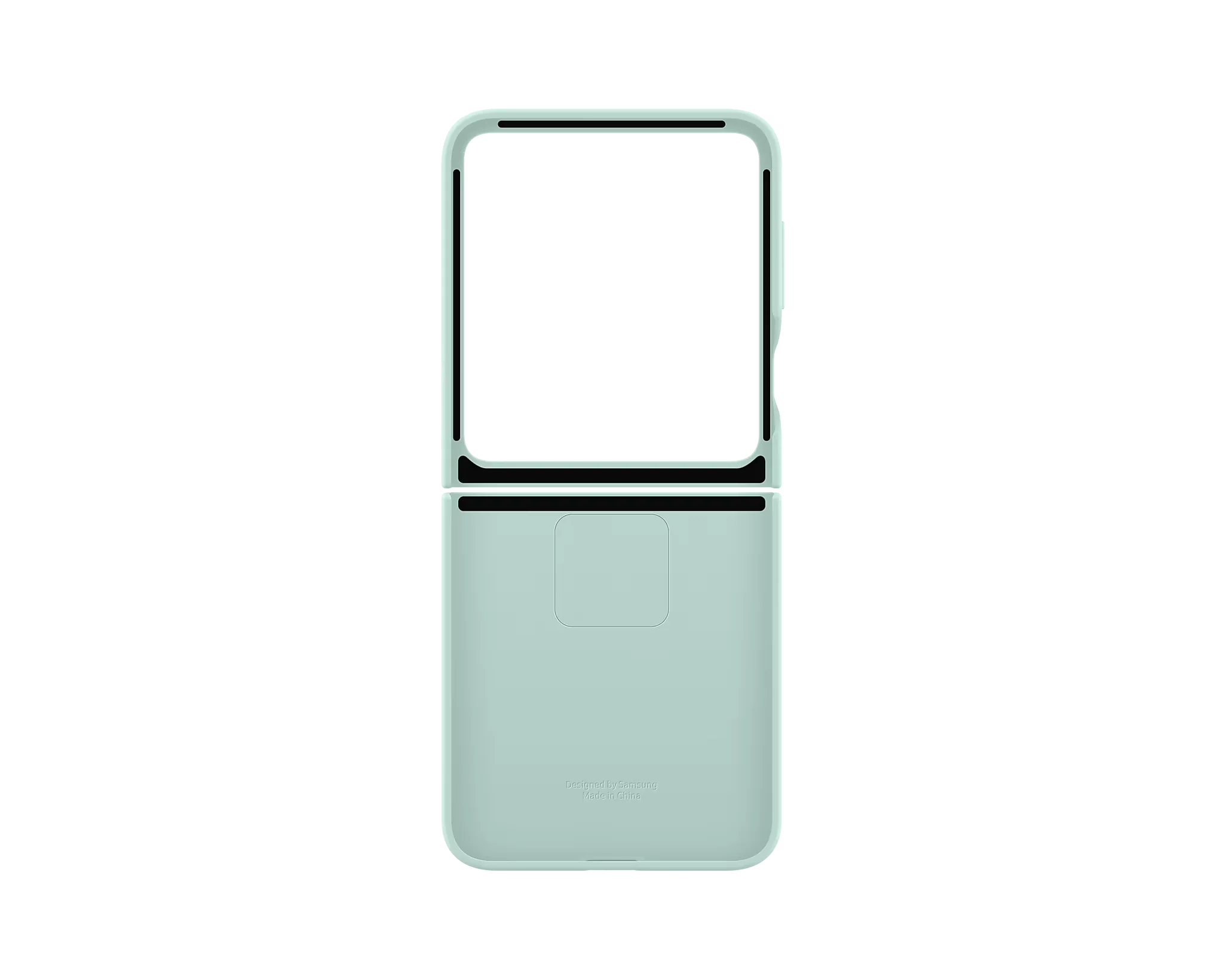 Samsung Silicone Case for Samsung Galaxy Z Flip 6 / Flip 7 FE with Ring - Mint - Image 6
