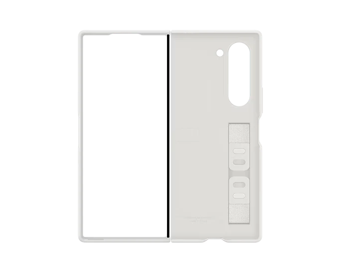 Samsung Official Silicone Case & Finger Strap / Kickstand Galaxy Z Fold 6 - White - Image 5