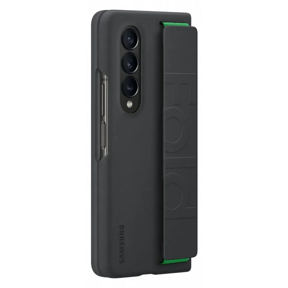 Samsung Silicone Grip Cover for Galaxy Z Fold 4- Black - Image 4