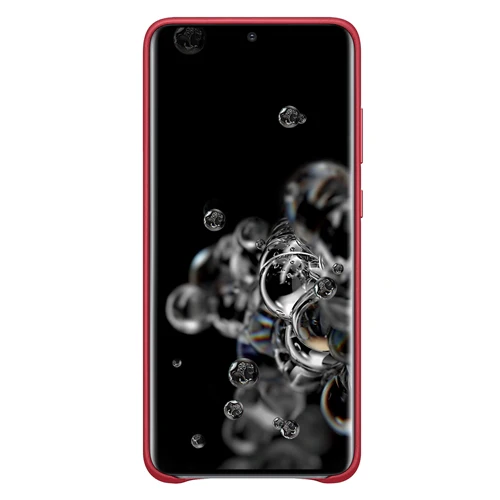 Samsung Leather Back Cover Galaxy S20 Ultra 6.9 inch - Crimson Red - Image 4
