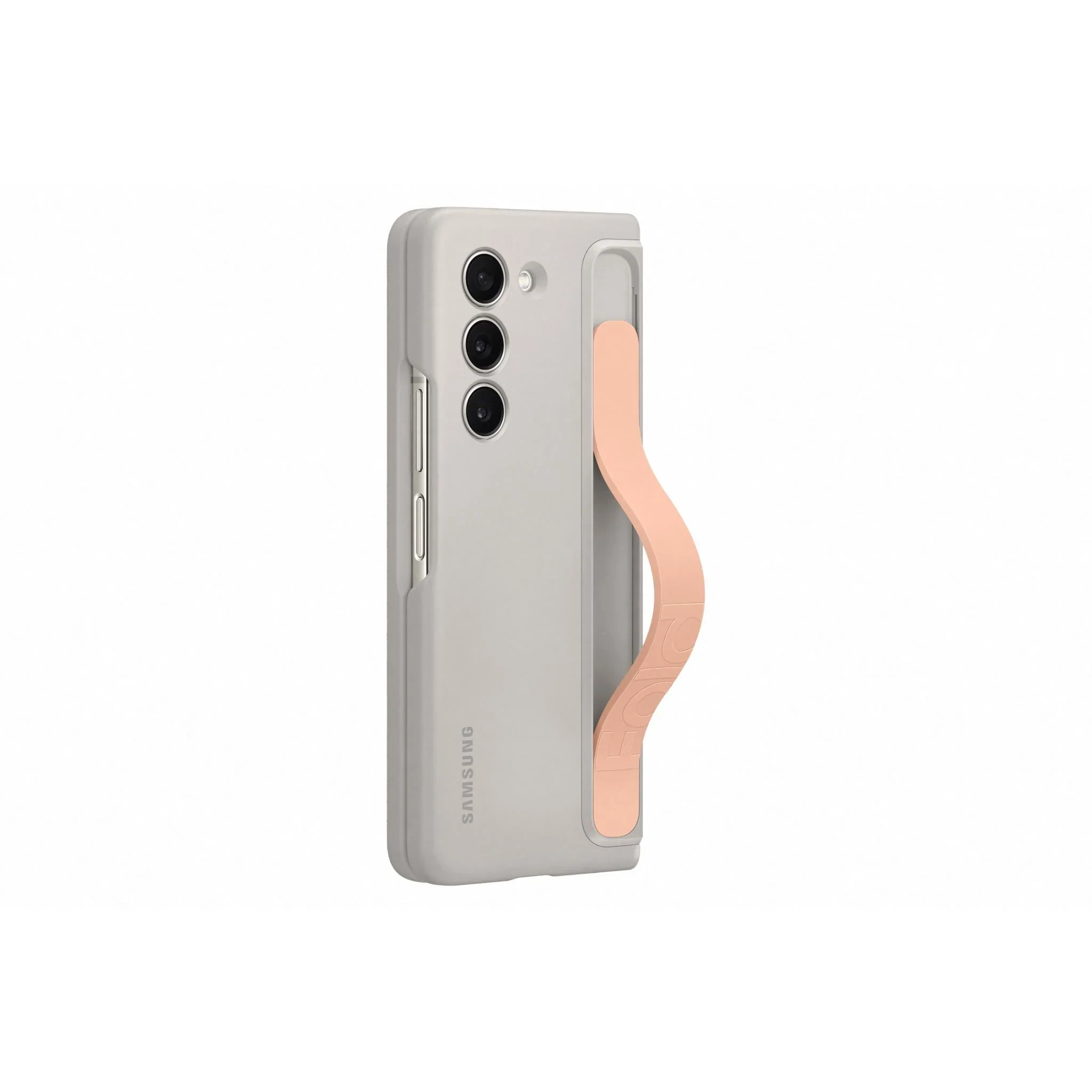 Samsung Standing Case with Strap for Samsung Galaxy Z Fold 5 (2023) - Sand Grey - Image 4