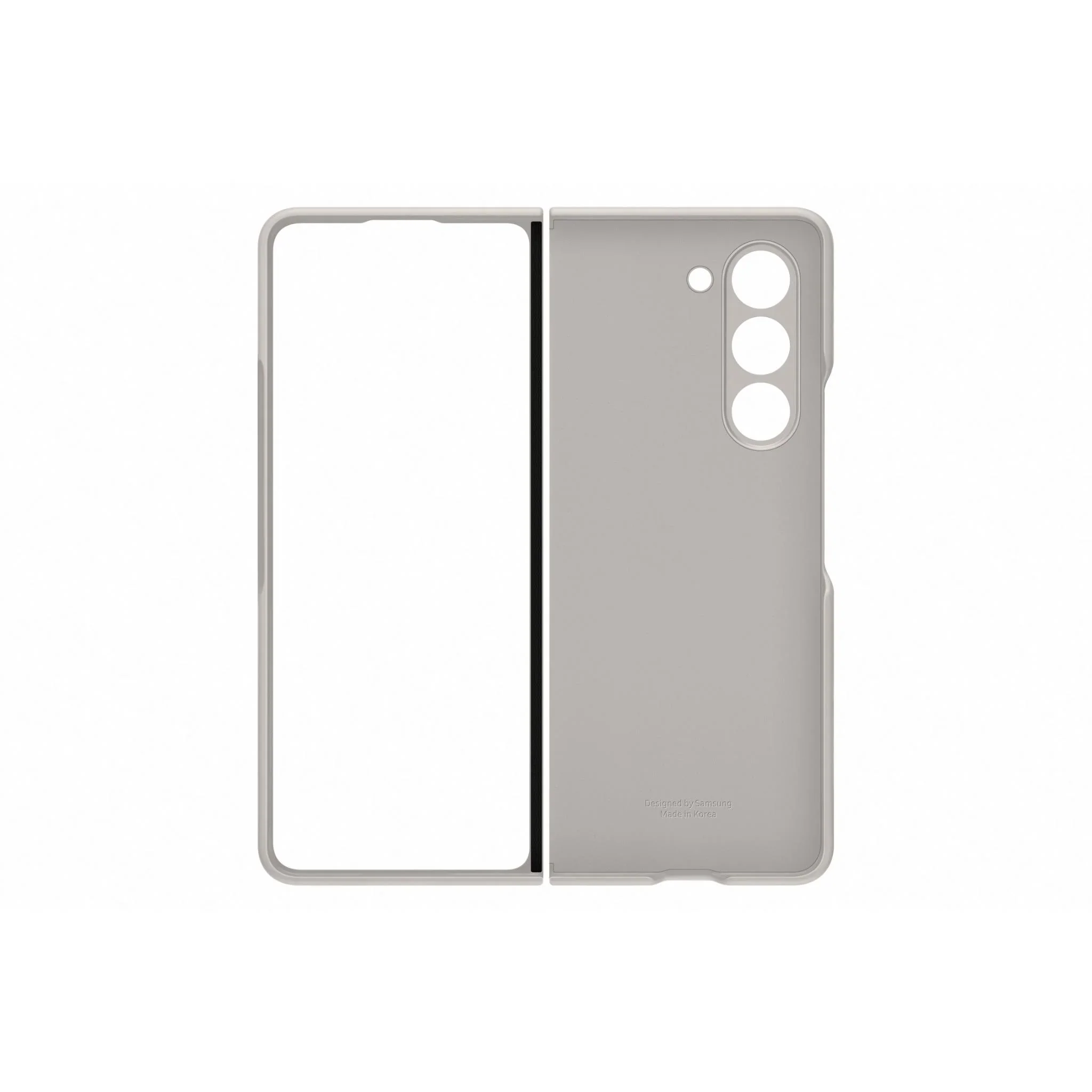 Samsung Standing Case with Strap for Samsung Galaxy Z Fold 5 (2023) - Sand Grey - Image 6