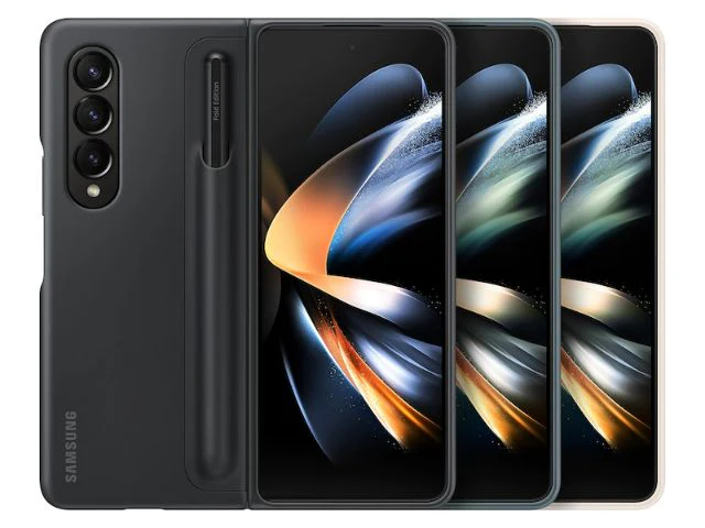 Samsung Standing Cover with Pen for Galaxy Z Fold 4- Black - Image 3