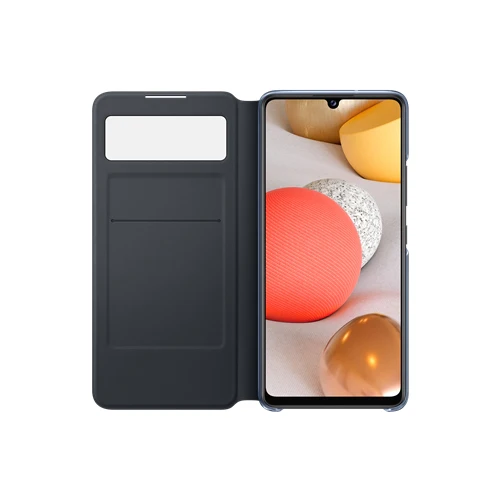 Samsung Smart S View Wallet Case for Galaxy A42 5G Black - Image 3
