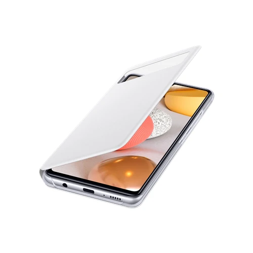 Samsung Smart S View Wallet Case for Galaxy A42 5G White - Image 2