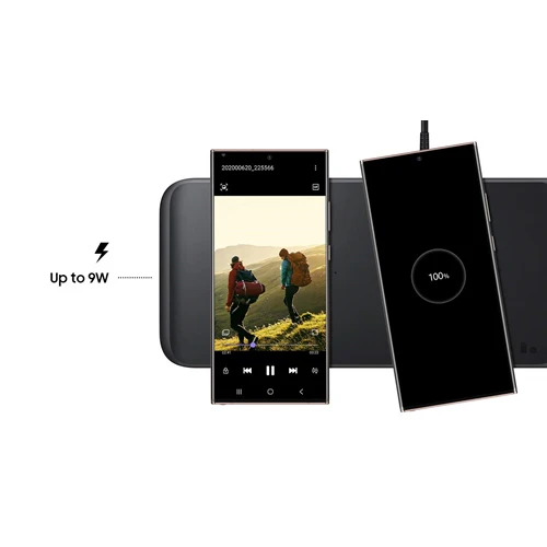 Samsung Wireless Charger Trio 9W Fast Charging - Black - Image 9