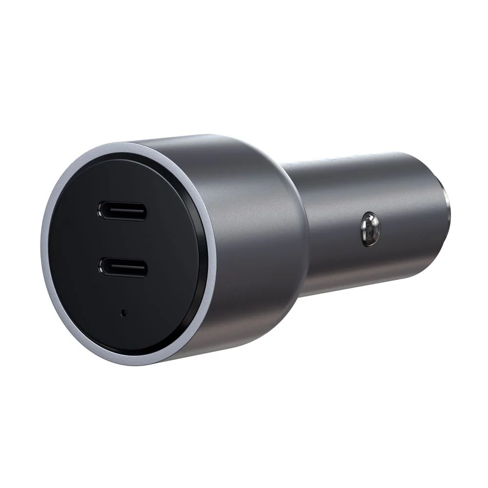 Satechi 40W Dual USB-C PD Car Charger (Space Grey) - Image 2