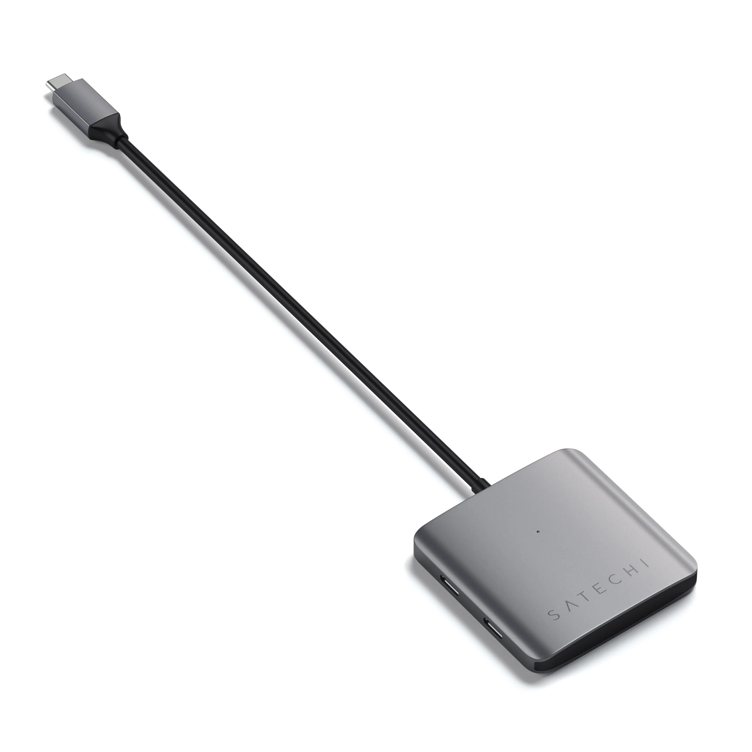 Satechi Aluminium 4 Port USB-C Hub (Space Grey) - Image 5