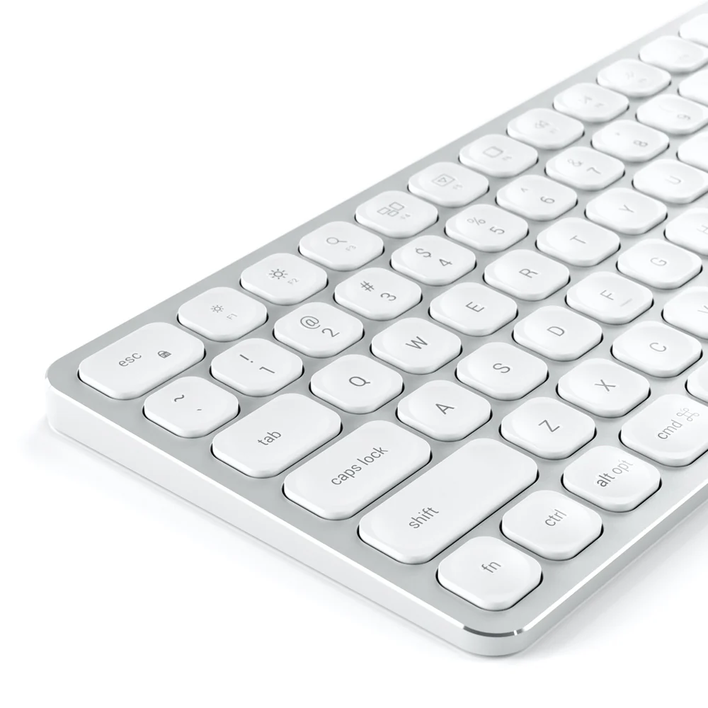 Satechi Aluminium Bluetooth Keyboard (Silver/White) - Image 4