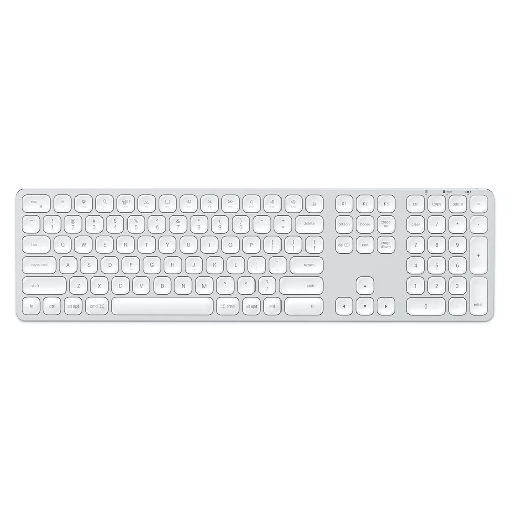 Satechi Aluminium Bluetooth Keyboard (Silver/White) - Image 5
