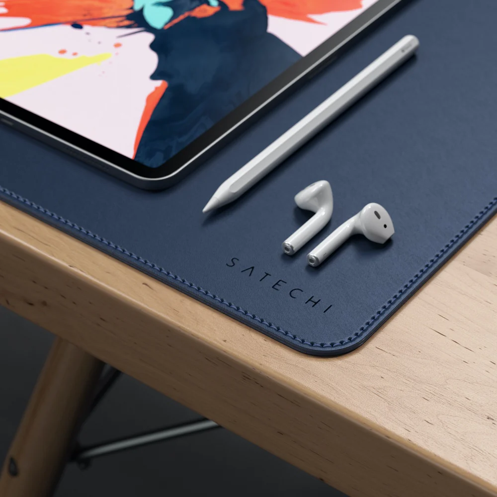 Satechi Eco Leather Deskmate (Blue) - Image 11
