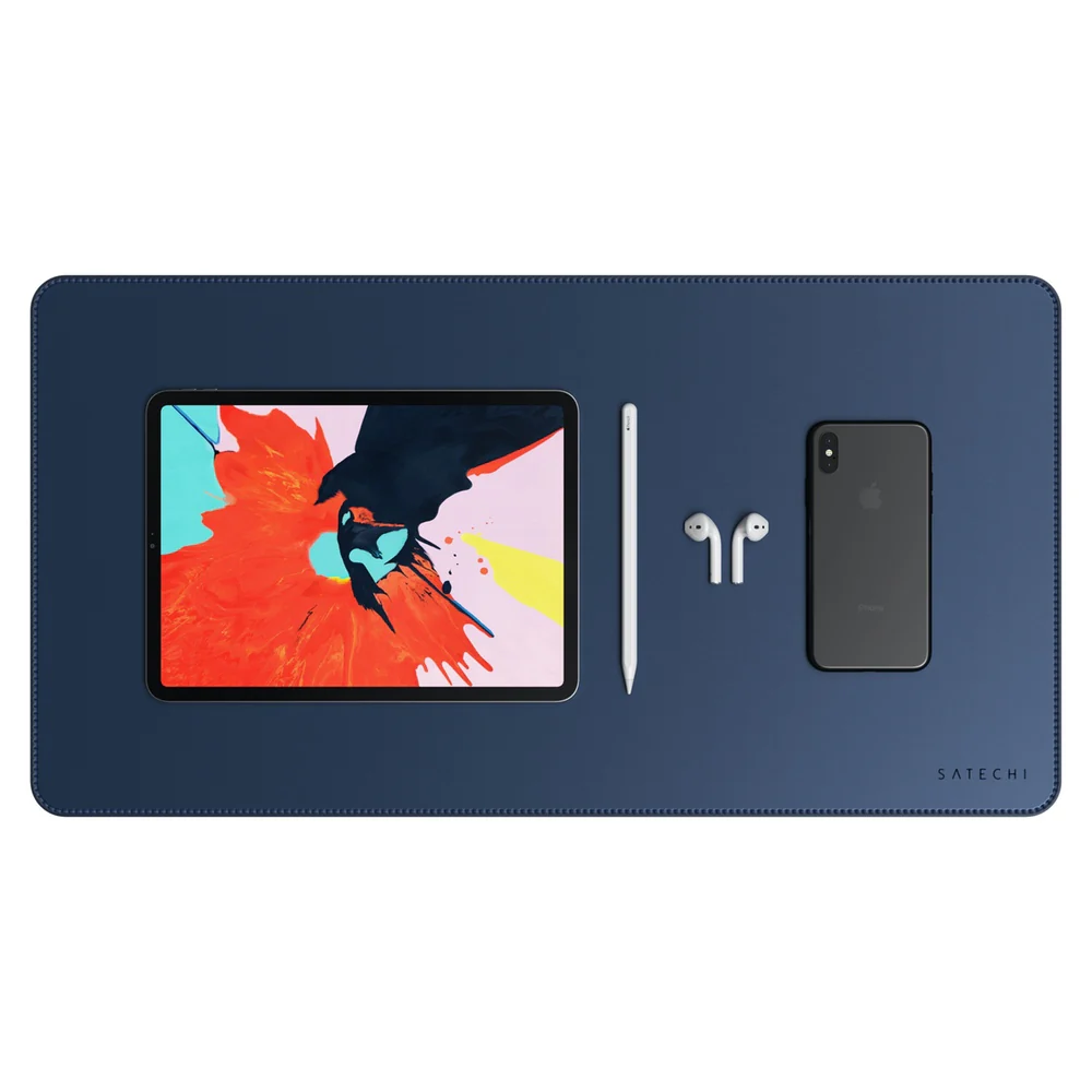 Satechi Eco Leather Deskmate (Blue) - Image 8