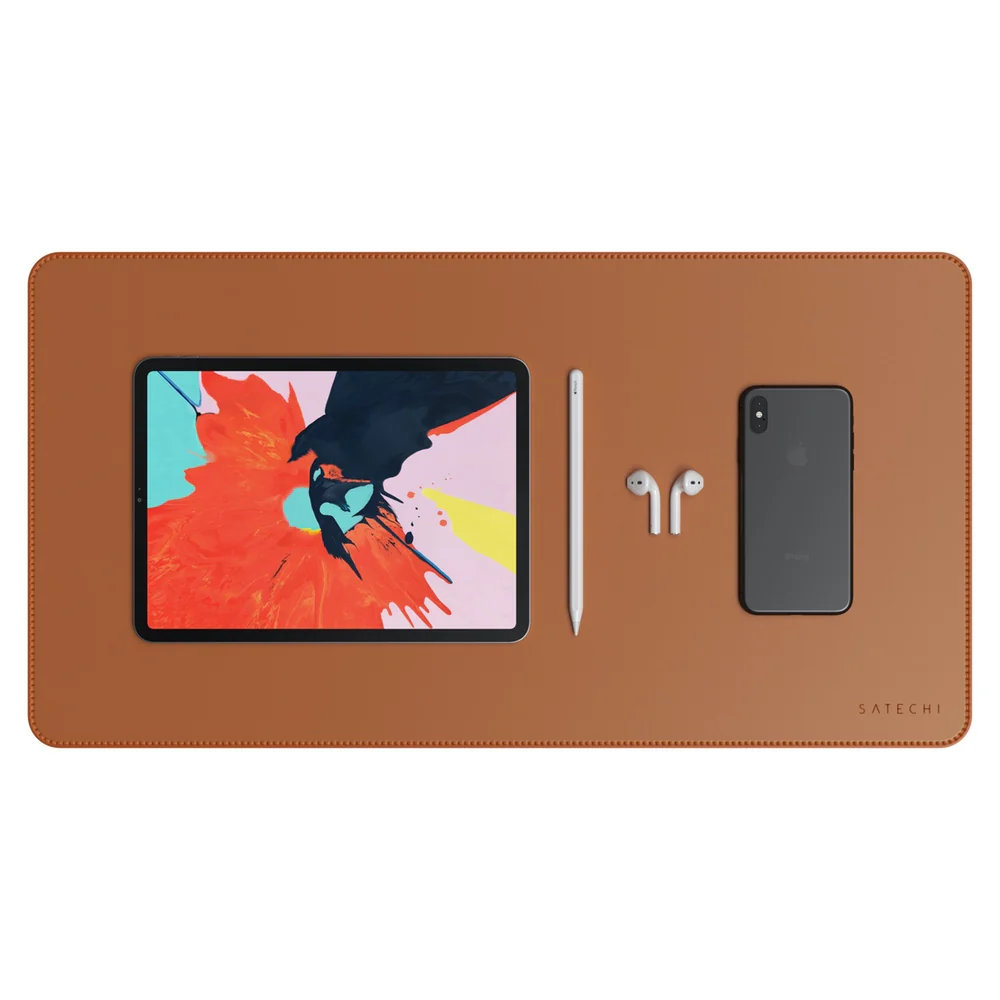 Satechi Eco Leather Deskmate (Brown) - Image 14