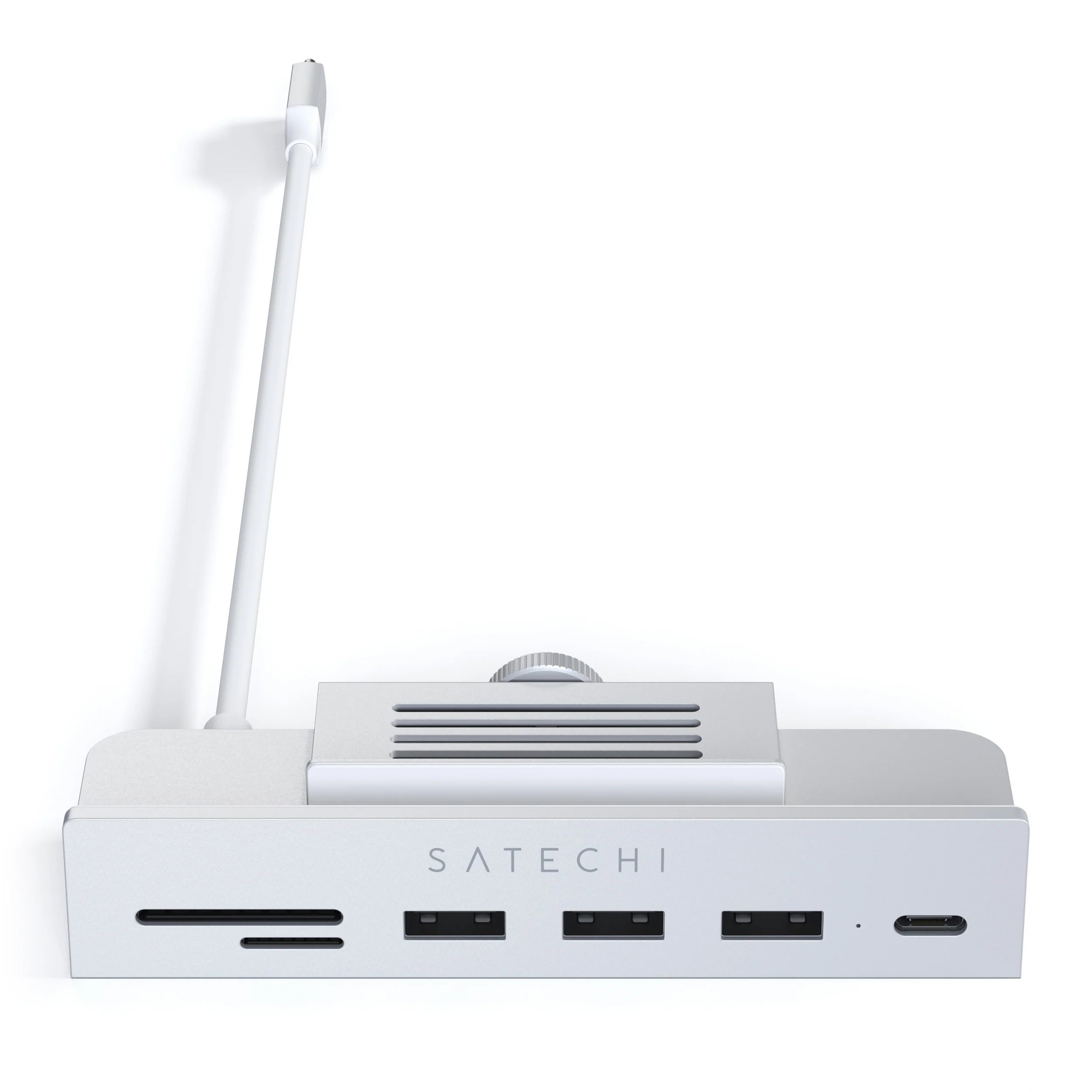 Satechi USB-C Clamp Hub for 24 inch iMac (Silver) - Image 2