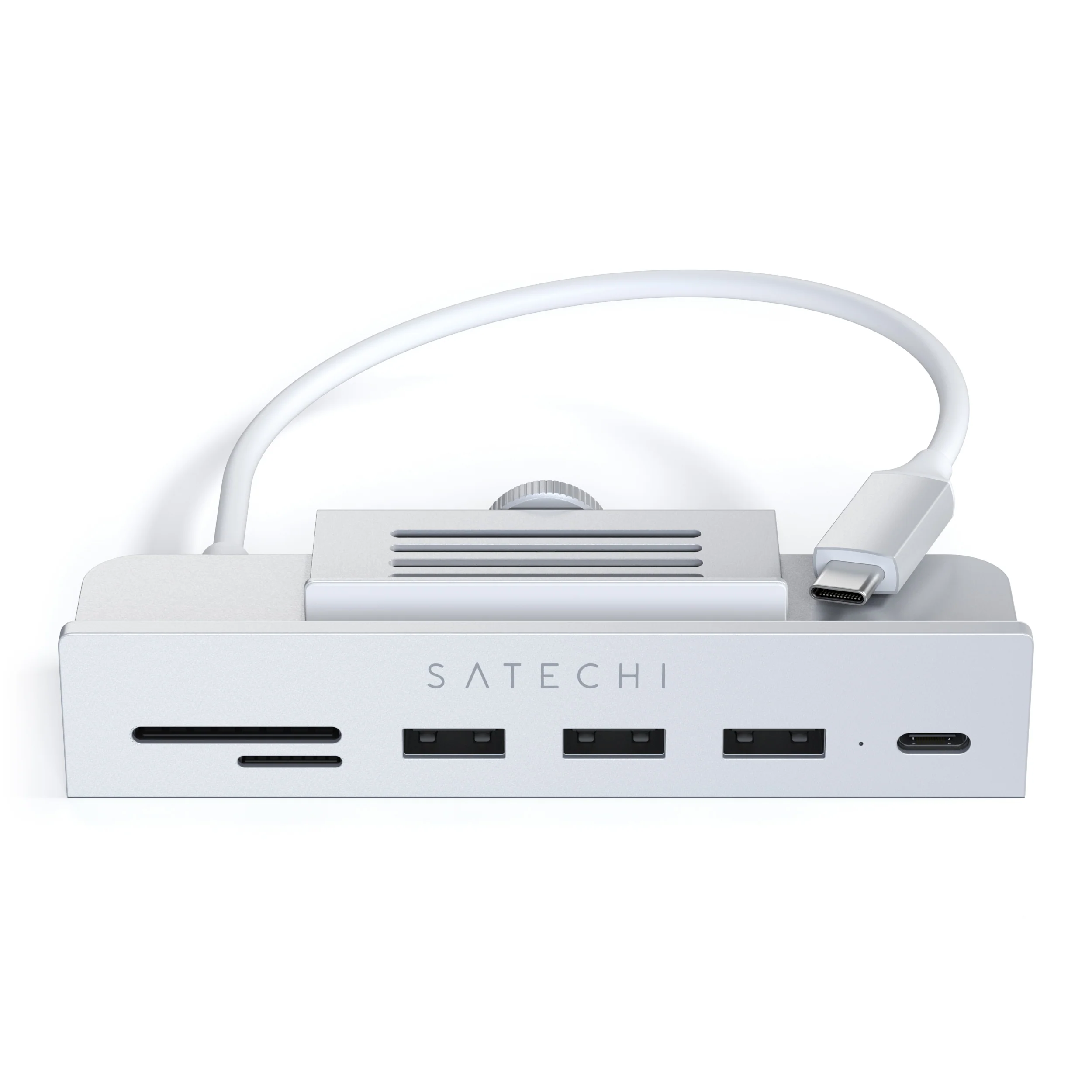 Satechi USB-C Clamp Hub for 24 inch iMac (Silver) - Image 3
