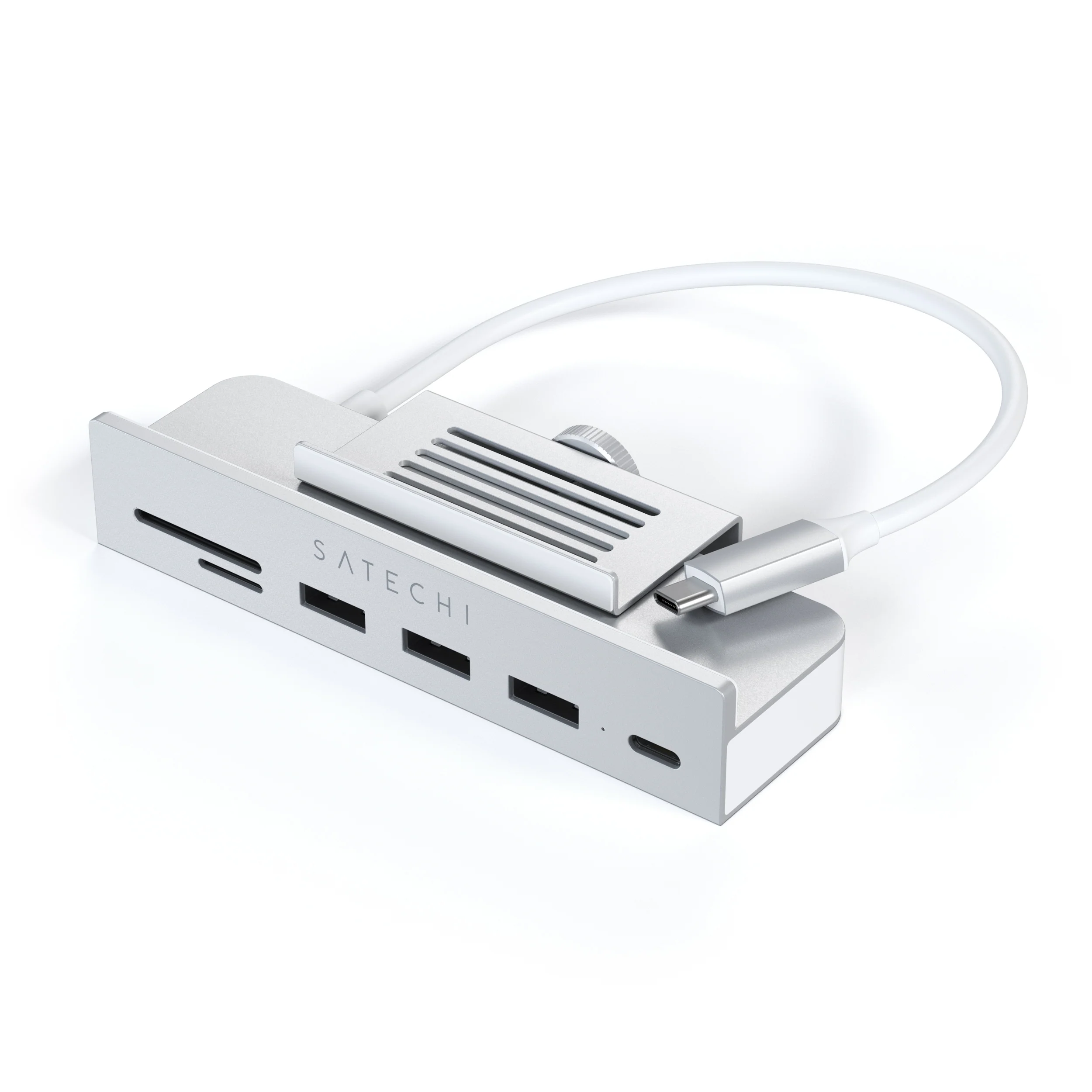 Satechi USB-C Clamp Hub for 24 inch iMac (Silver) - Image 4