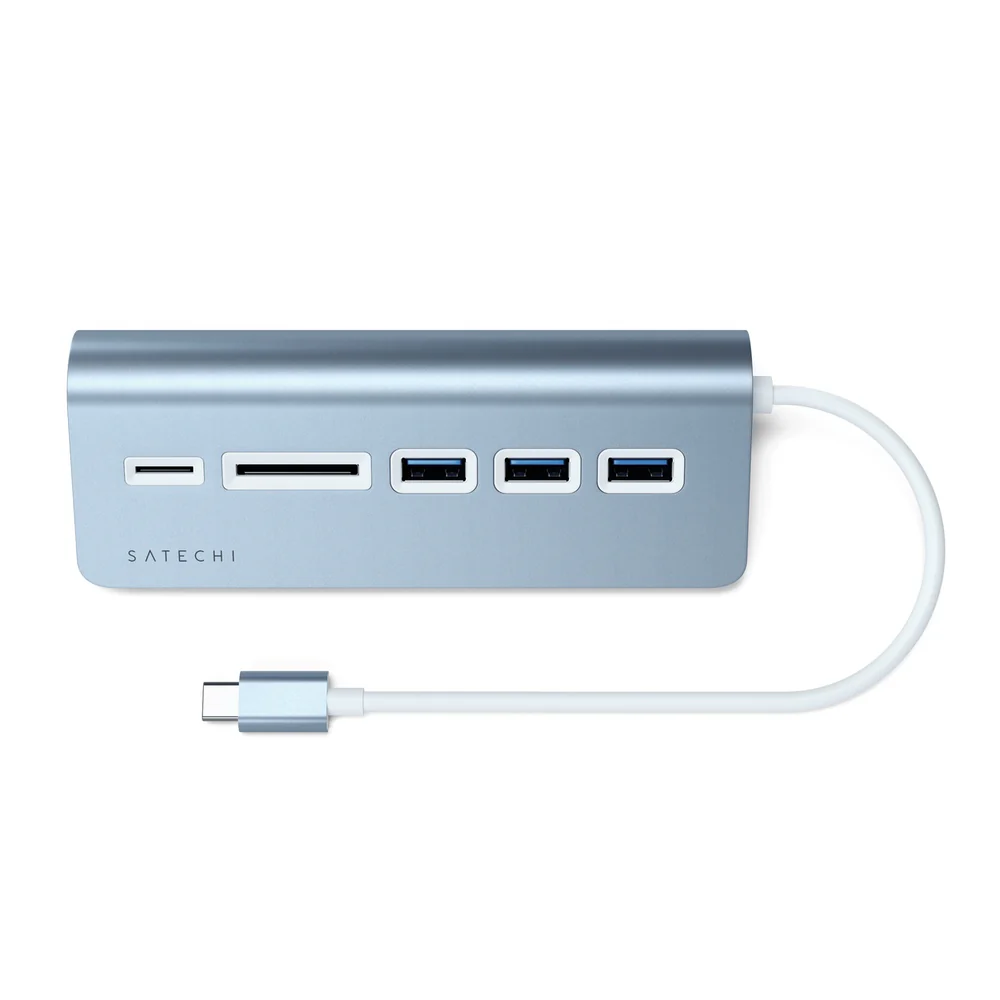 Satechi USB-C Combo Hub for Desktop (Blue) - Image 4