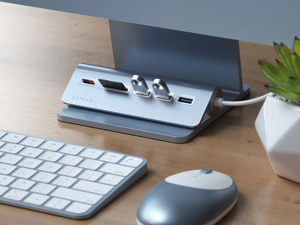Satechi USB-C Combo Hub for Desktop (Blue) - Image 5