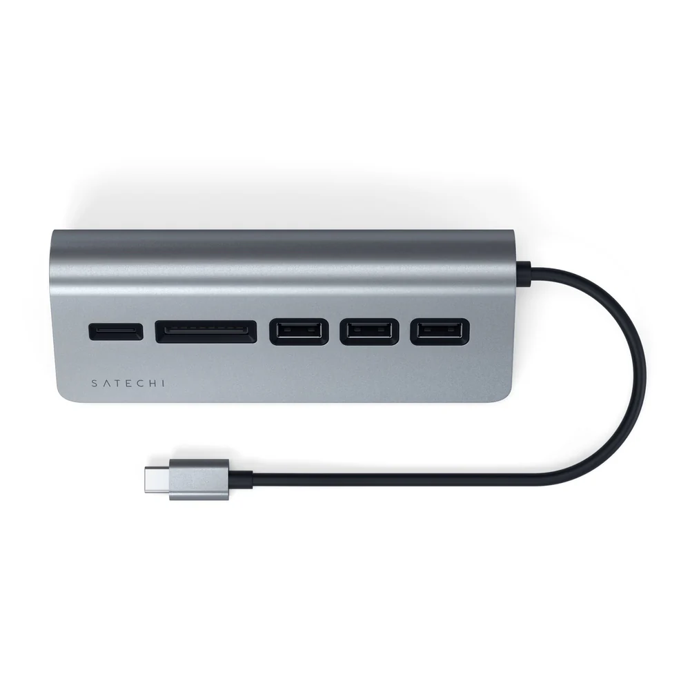 Satechi USB-C Combo Hub for Desktop (Space Grey) - Image 4