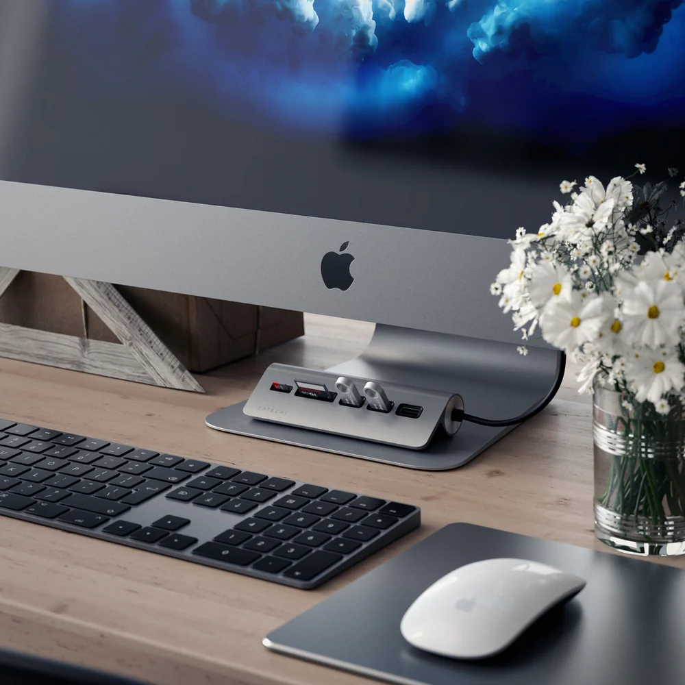 Satechi USB-C Combo Hub for Desktop (Space Grey) - Image 5