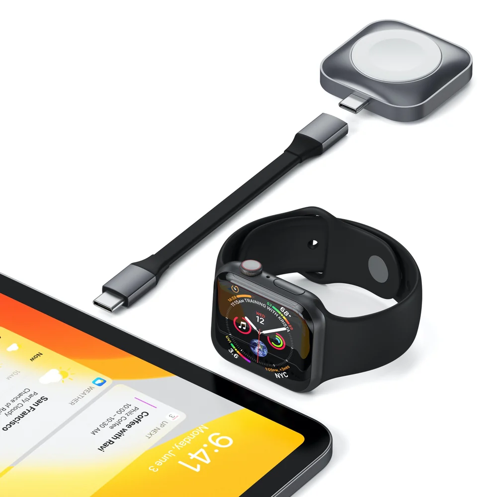 Satechi USB-C Magnetic Charging Dock for Apple Watch - Space Grey - Image 7