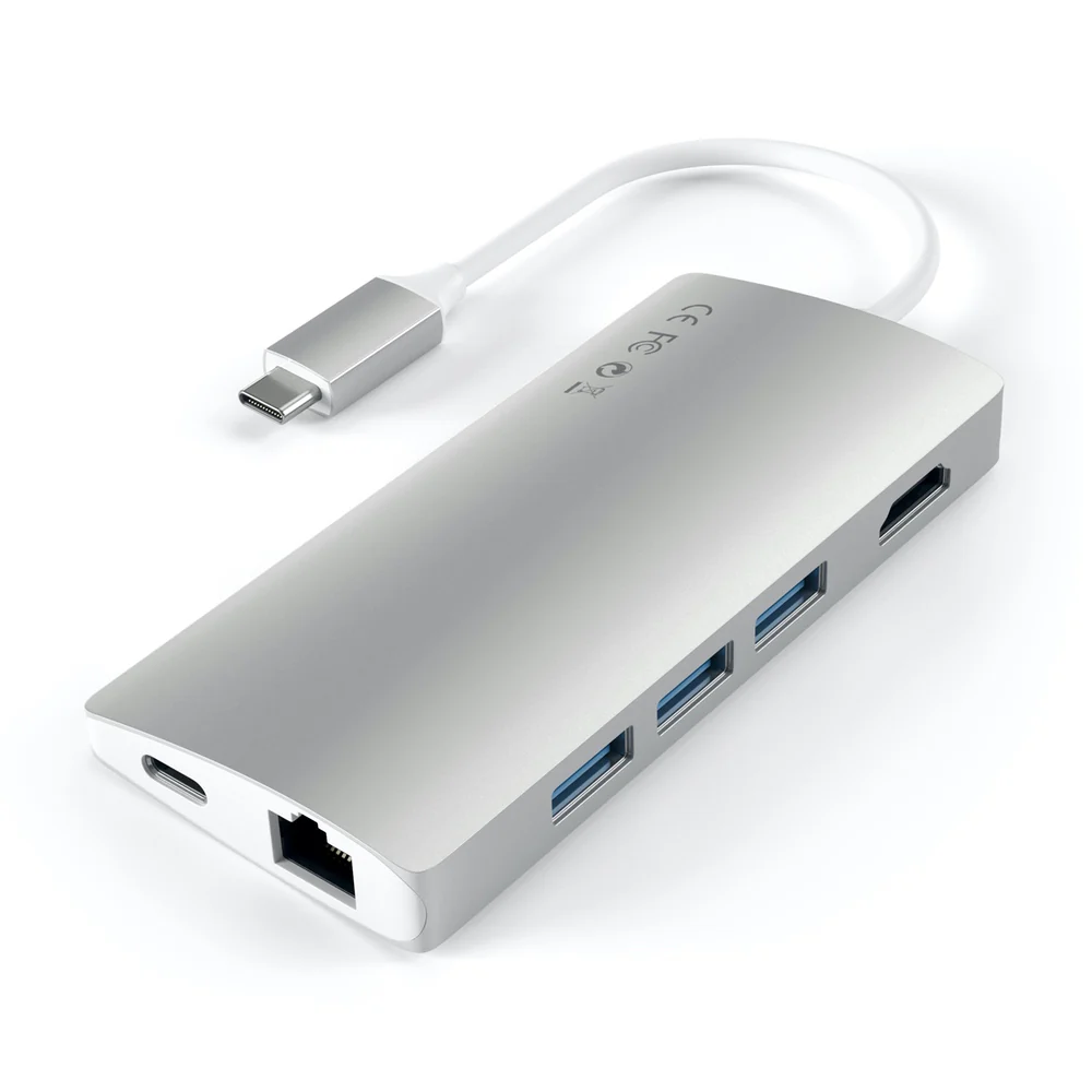 Satechi USB-C Multi-Port Adapter 4K HDMI w/ Ethernet V2 (Silver) - Image 4