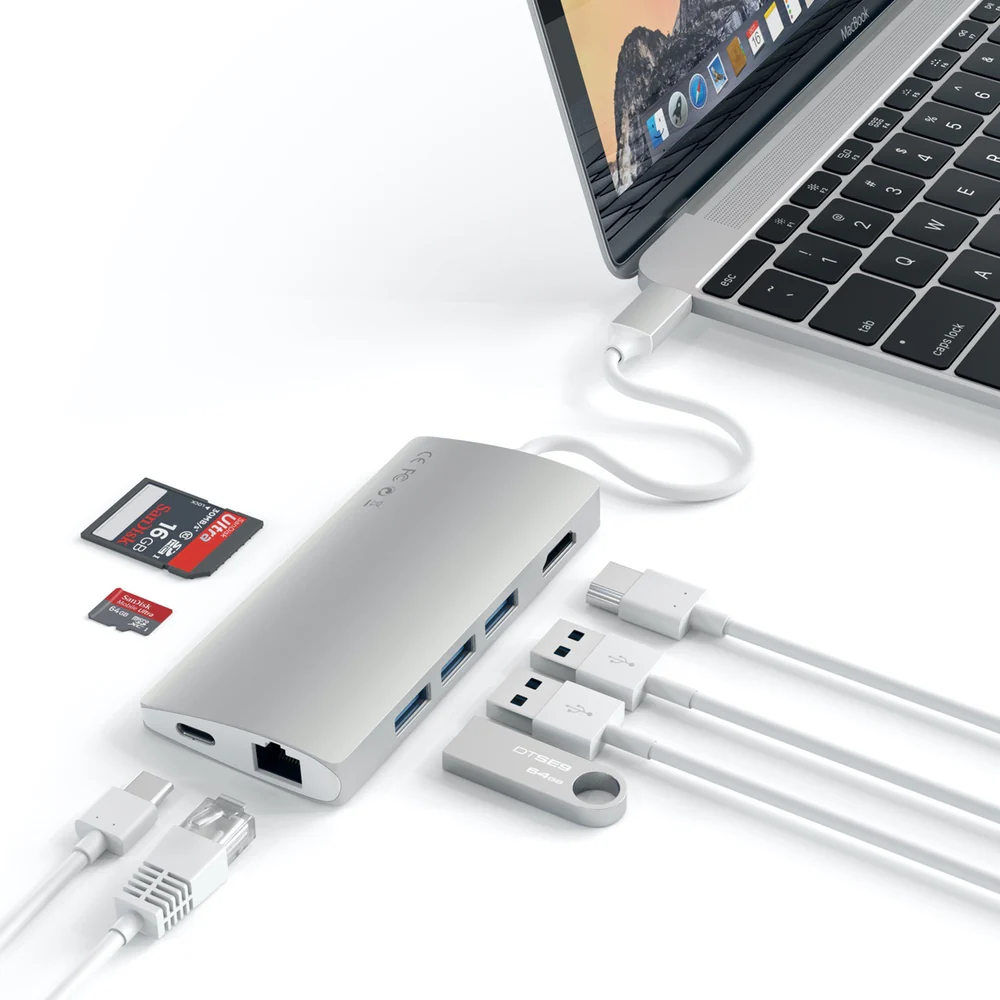 Satechi USB-C Multi-Port Adapter 4K HDMI w/ Ethernet V2 (Silver) - Image 7