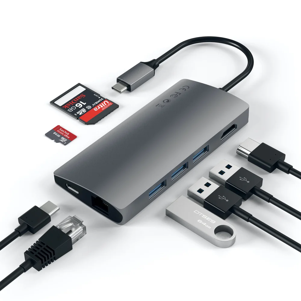 Satechi USB-C Multi-Port Adapter 4K HDMI w/ Ethernet V2 (Space Grey) - Image 7
