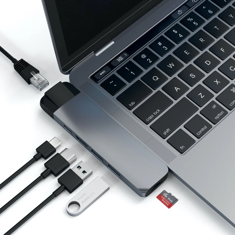 Satechi USB-C Pro Hub with Ethernet & 4K HDMI - Space Grey - Image 3
