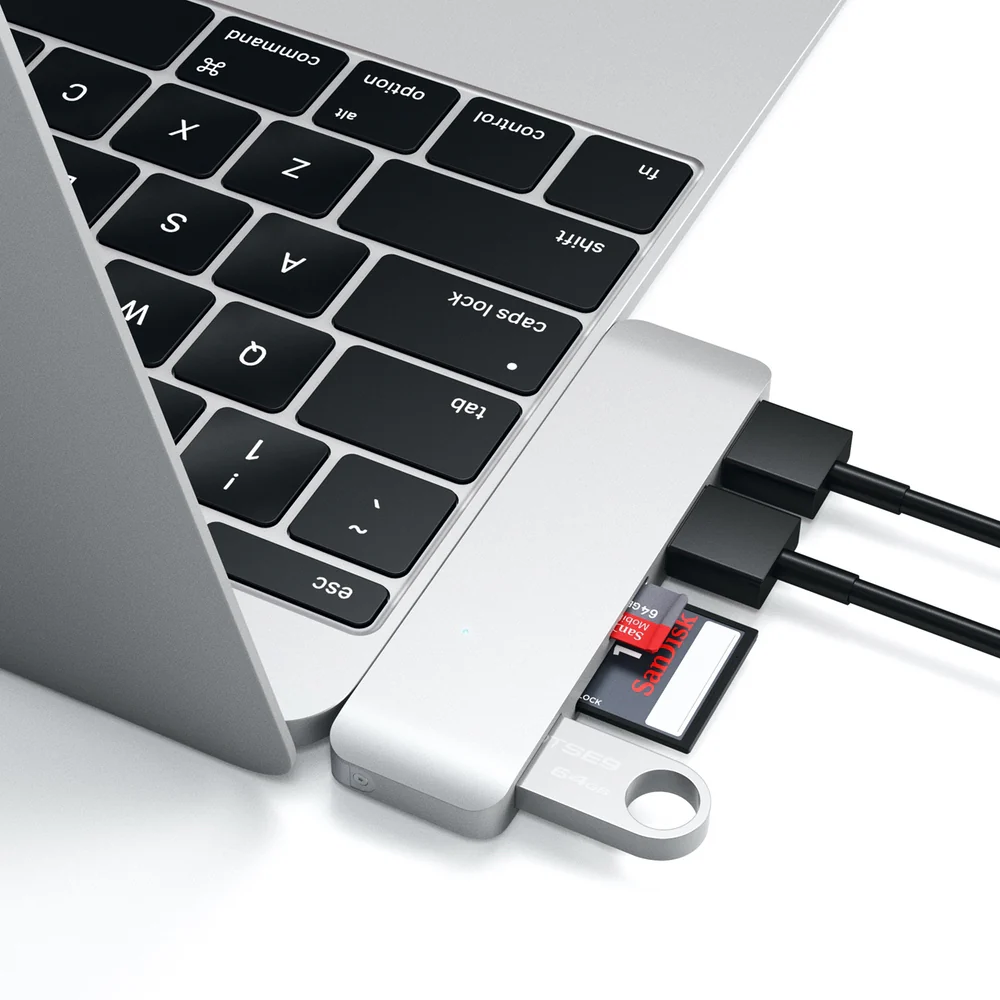 Satechi USB-C/USB 3.0 3-in-1 Combo Hub - Silver - Image 3