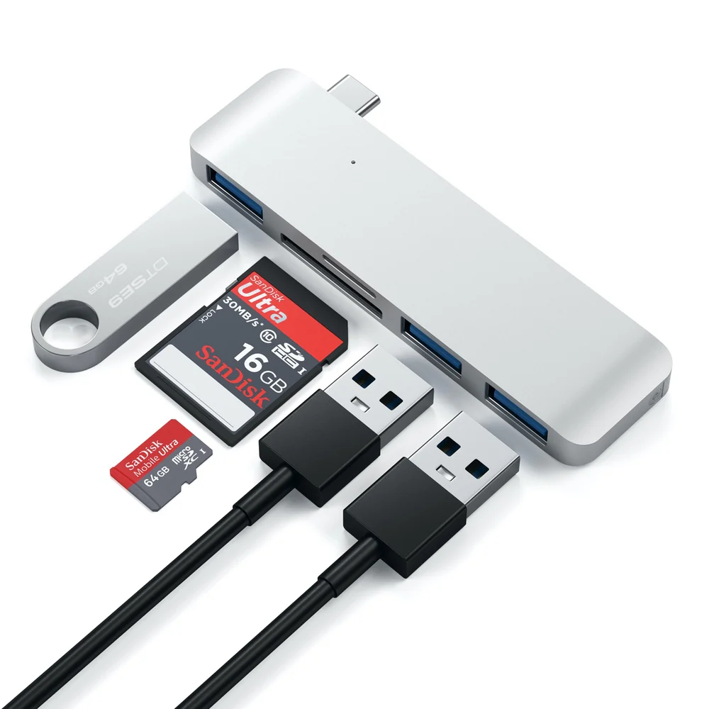 Satechi USB-C/USB 3.0 3-in-1 Combo Hub - Silver - Image 5