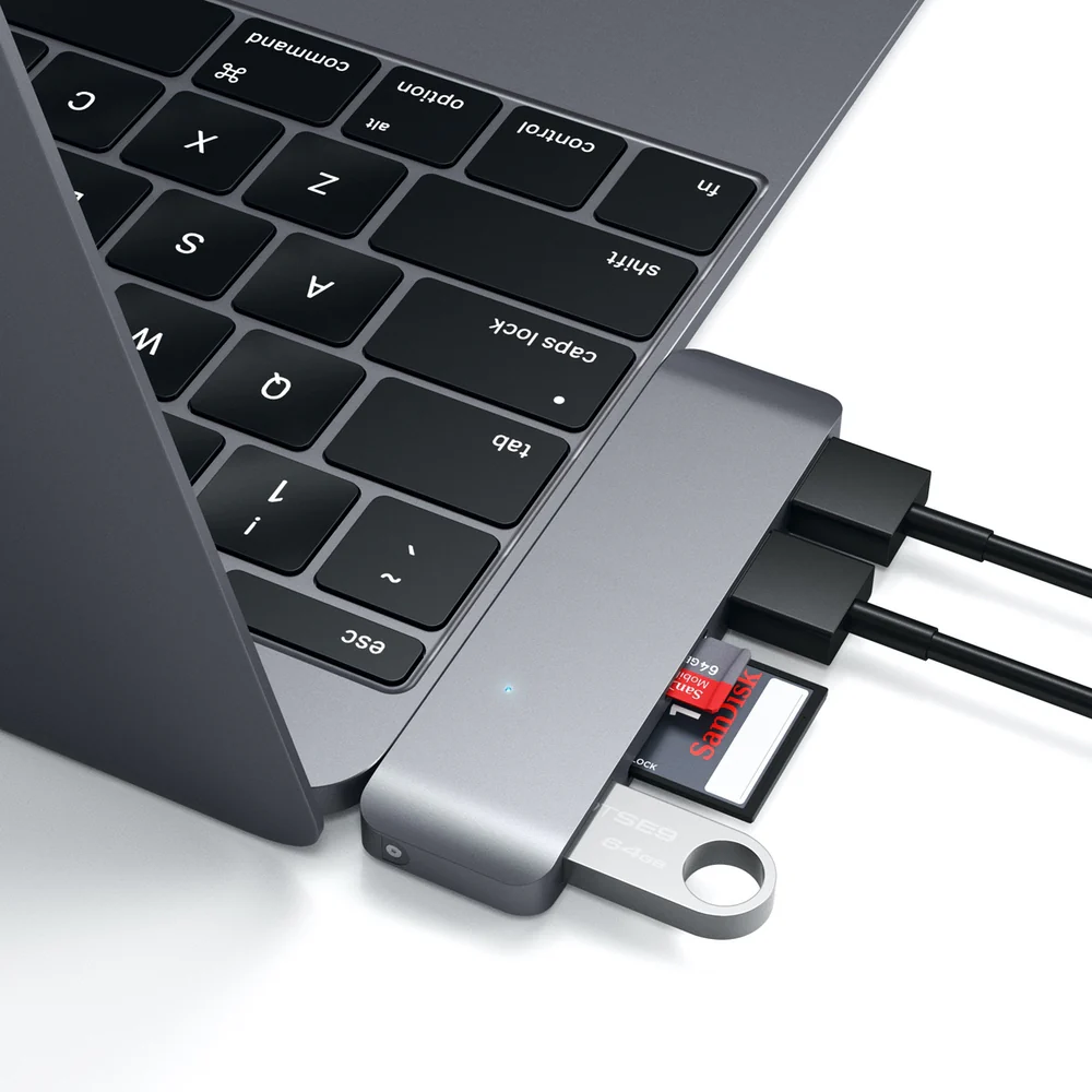 Satechi USB-C/USB 3.0 3-in-1 Combo Hub - Space Grey - Image 10