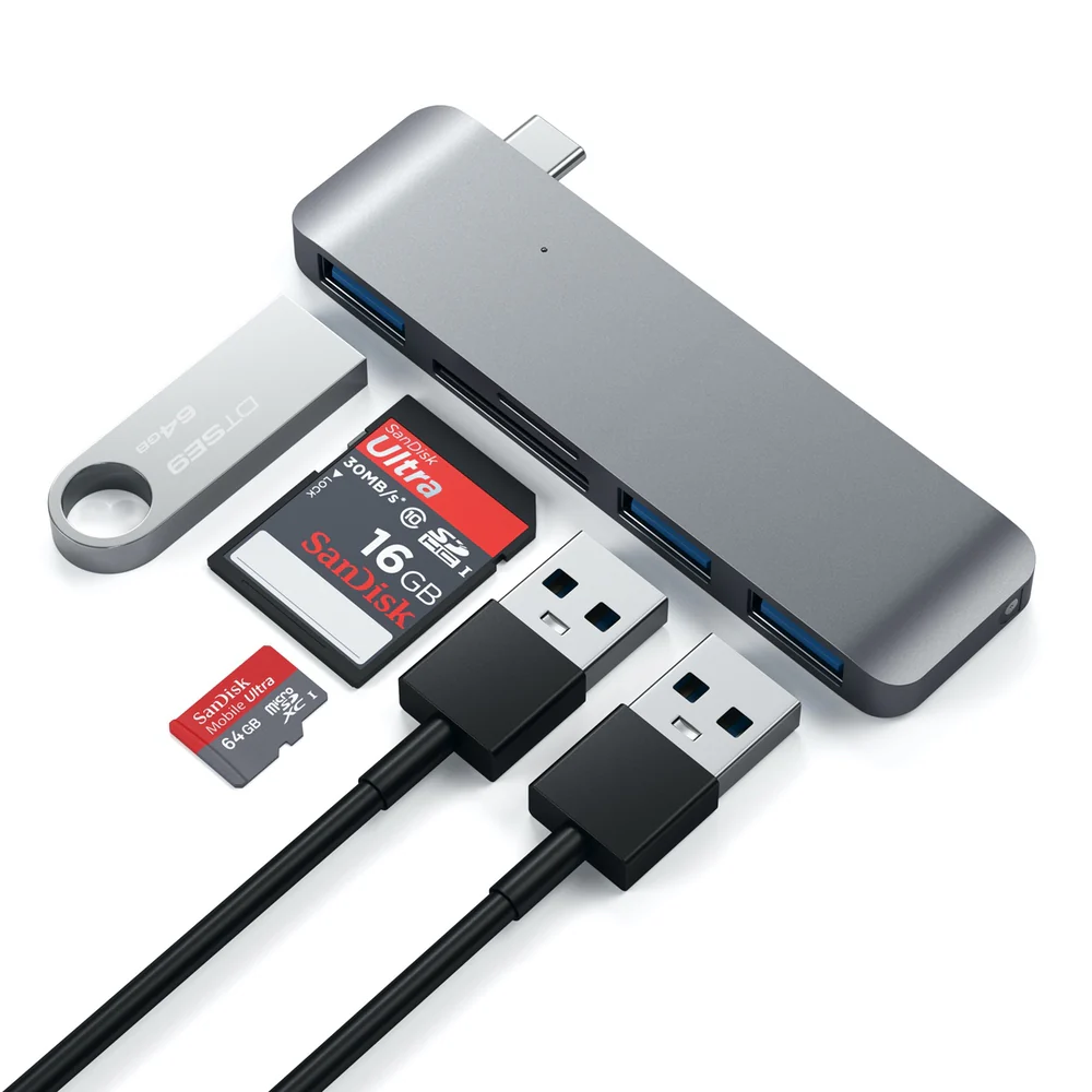 Satechi USB-C/USB 3.0 3-in-1 Combo Hub - Space Grey - Image 4