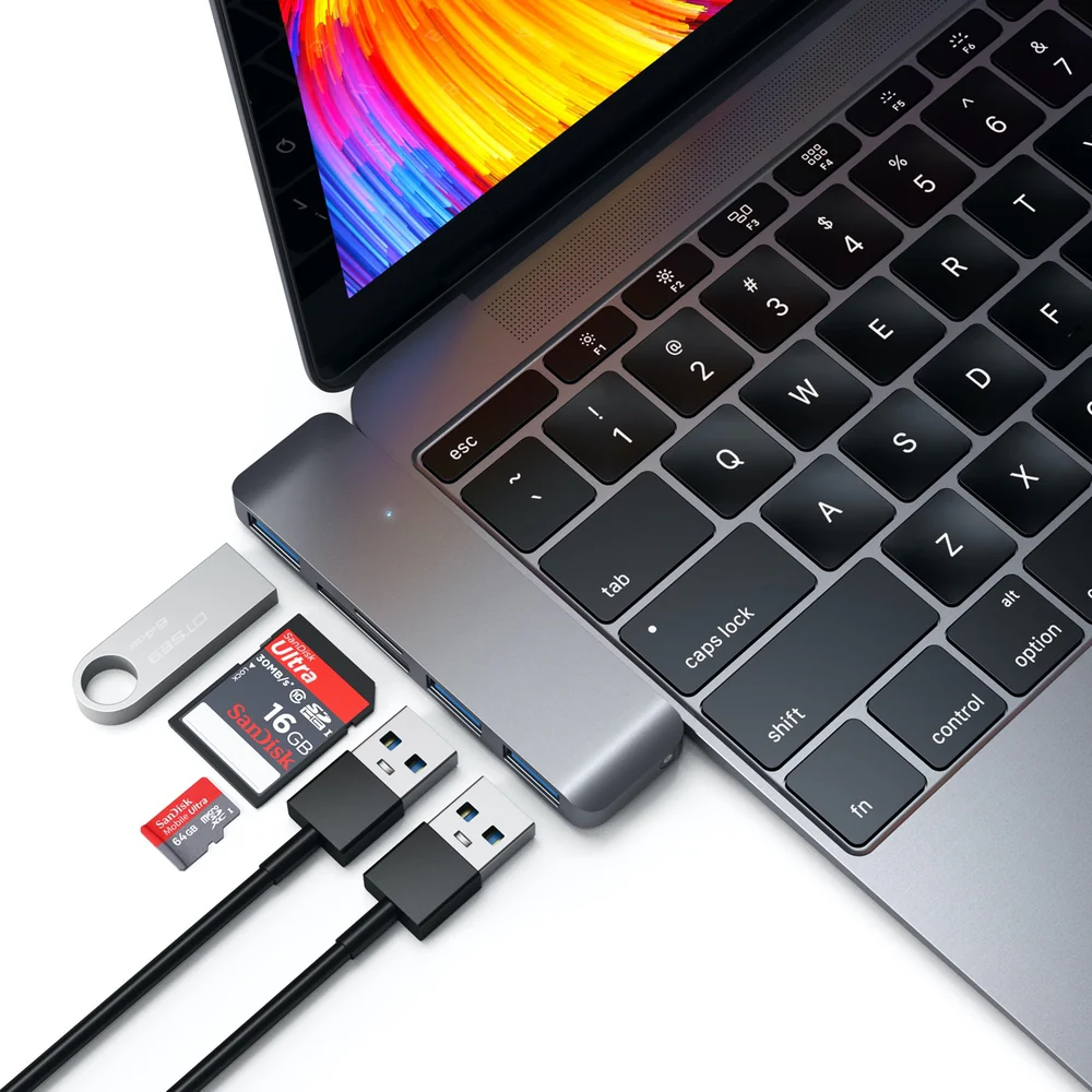 Satechi USB-C/USB 3.0 3-in-1 Combo Hub - Space Grey - Image 9